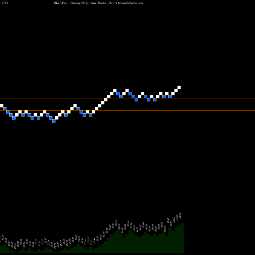 Free Renko charts BankUnited, Inc. BKU share USA Stock Exchange 