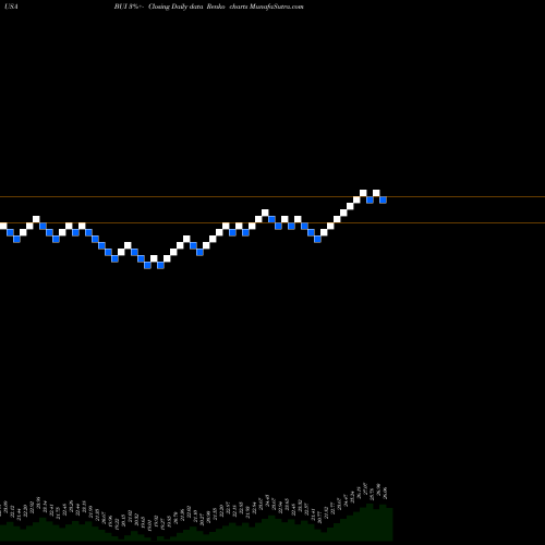 Free Renko charts BlackRock Utility, Infrastructure & Power Opportun BUI share USA Stock Exchange 
