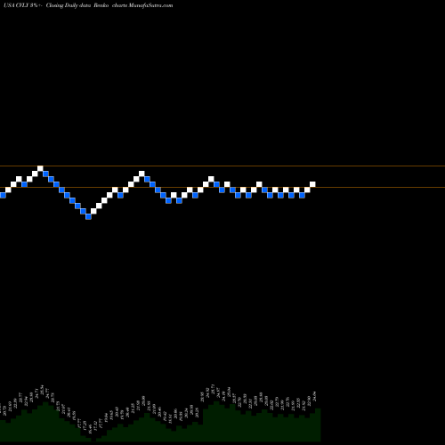 Free Renko charts Codorus Valley Bancorp, Inc CVLY share USA Stock Exchange 