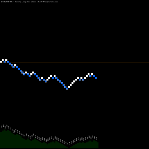 Free Renko charts Dreyfus Strategic Municipal Bond Fund, Inc. DSM share USA Stock Exchange 