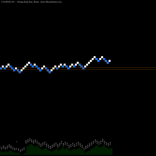 Free Renko charts Healthcare Services Group, Inc. HCSG share USA Stock Exchange 