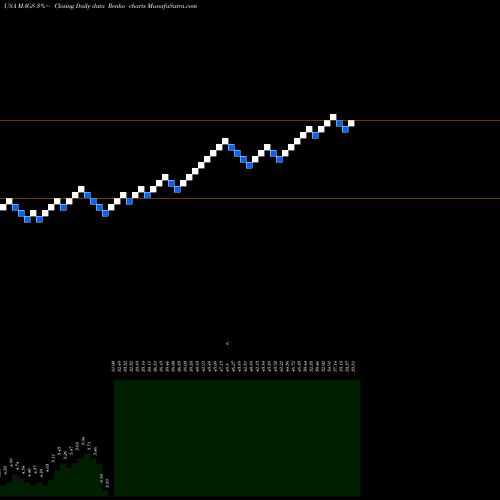 Free Renko charts Magal Security Systems Ltd. MAGS share USA Stock Exchange 