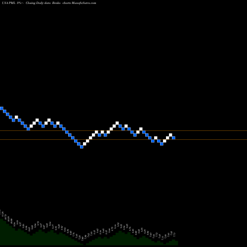 Free Renko charts Pimco Municipal Income Fund II PML share USA Stock Exchange 