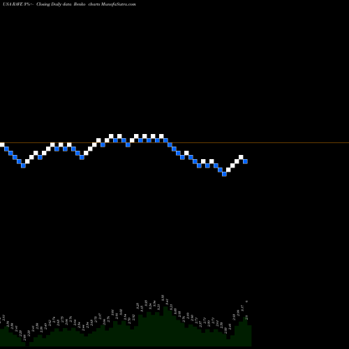 Free Renko charts Rave Restaurant Group, Inc. RAVE share USA Stock Exchange 
