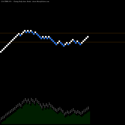 Free Renko charts Thunder Bridge Acquisition, Ltd. TBRG share USA Stock Exchange 