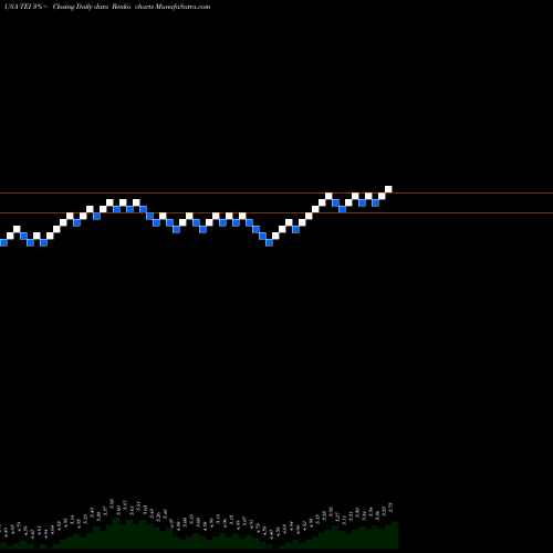 Free Renko charts Templeton Emerging Markets Income Fund, Inc. TEI share USA Stock Exchange 