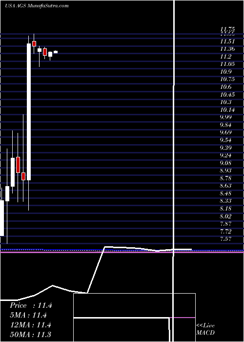  monthly chart PlayagsInc