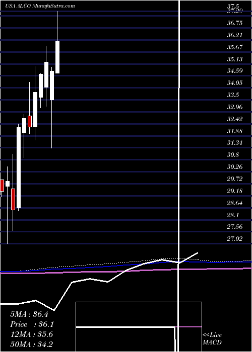  monthly chart AlicoInc