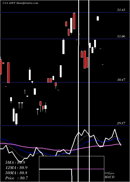  Daily chart FlexShares Real Assets Allocation Index Fund