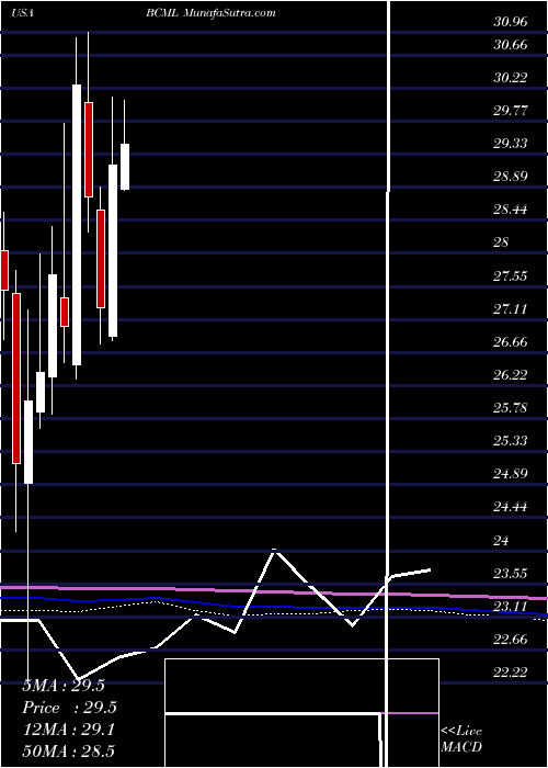  monthly chart BaycomCorp