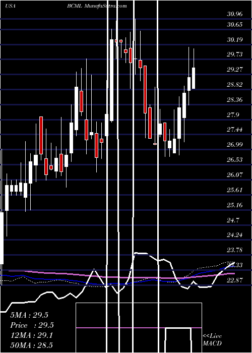  weekly chart BaycomCorp