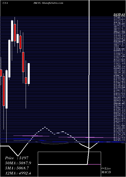  monthly chart BookingHoldings