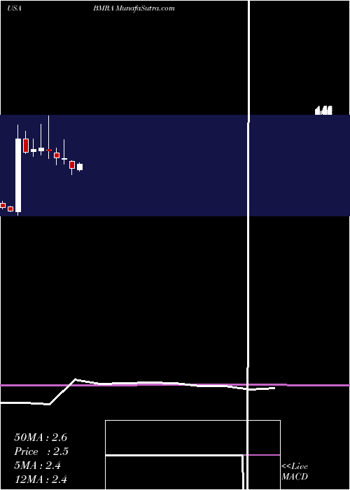  monthly chart BiomericaInc