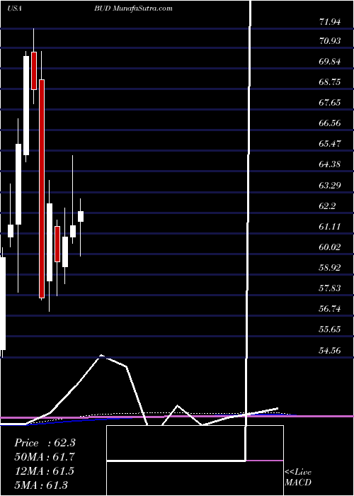  monthly chart AnheuserBusch