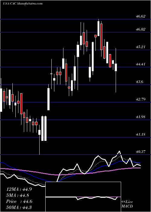  Daily chart CamdenNational