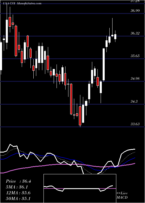  Daily chart CSX Corporation