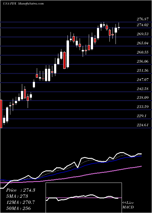  Daily chart FedEx Corporation