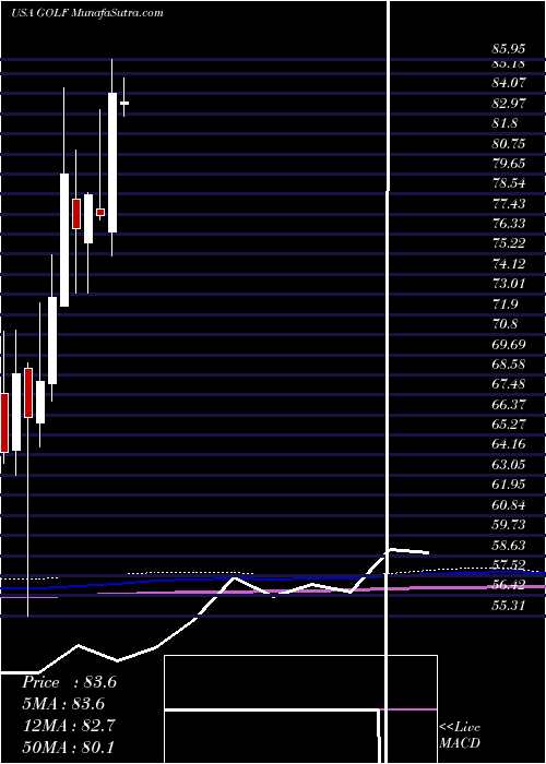  monthly chart AcushnetHoldings