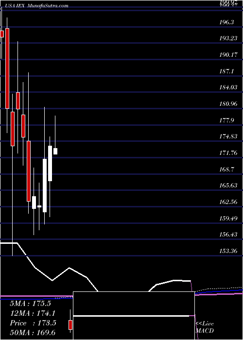  monthly chart IdexCorporation