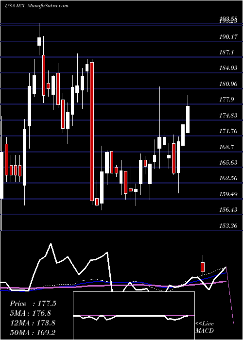  weekly chart IdexCorporation