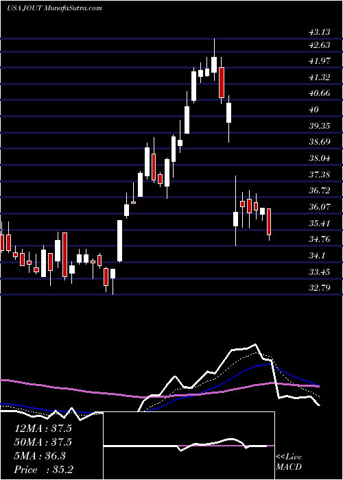  Daily chart JohnsonOutdoors