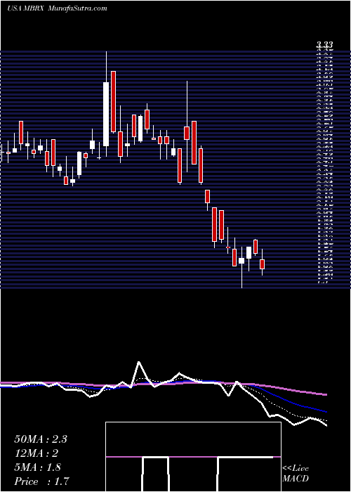  Daily chart MoleculinBiotech