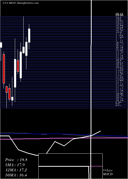  monthly chart Mesoblast