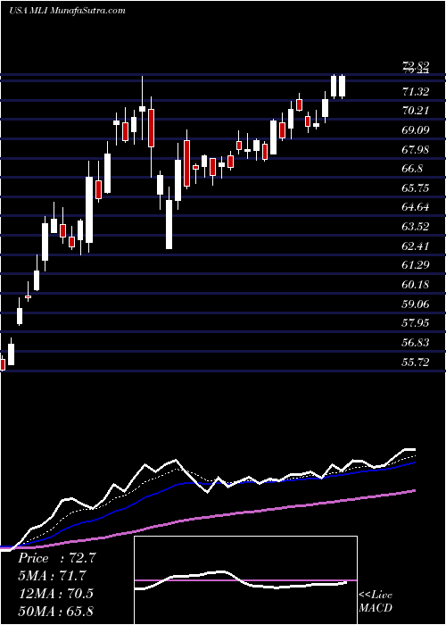  Daily chart Mueller Industries, Inc.