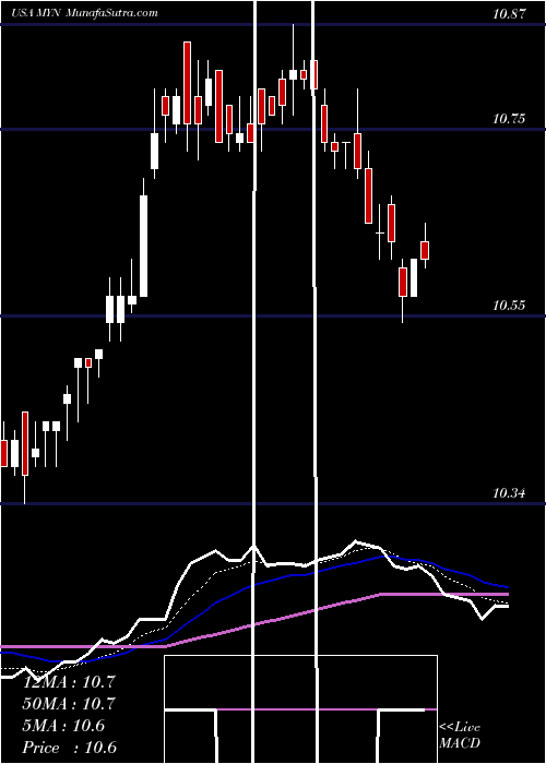  Daily chart Blackrock MuniYield New York Quality Fund, Inc.