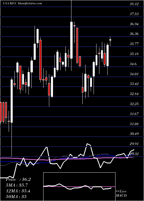  weekly chart RadianGroup