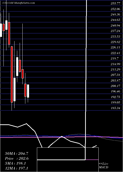  monthly chart BostonBeer