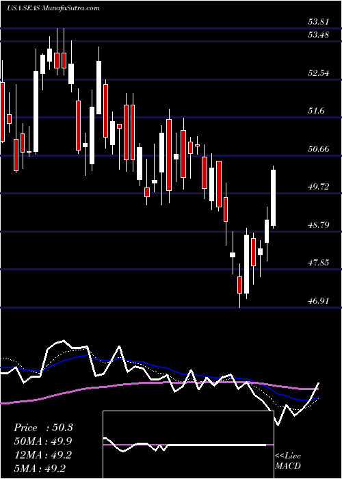  Daily chart SeaworldEntertainment