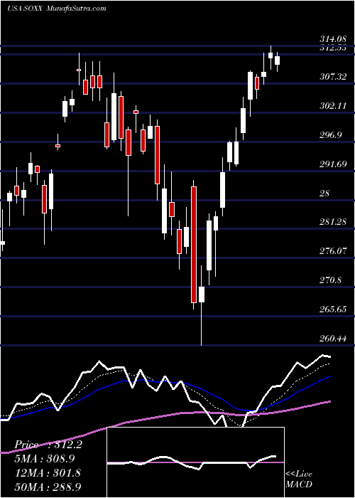  Daily chart IsharesPhlx