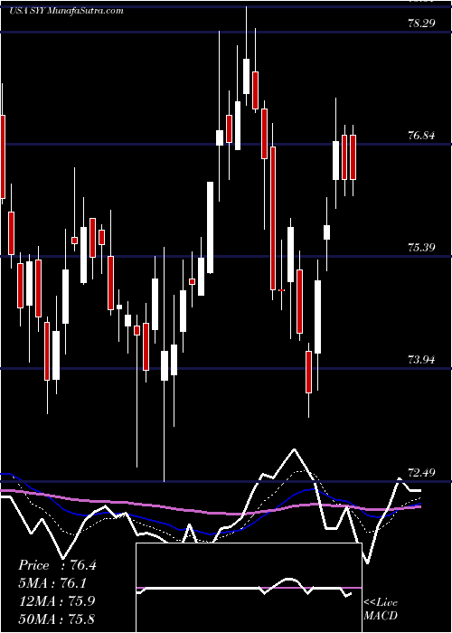  Daily chart Sysco Corporation