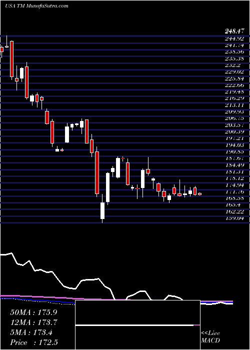  weekly chart ToyotaMotor