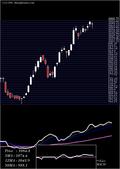  Daily chart Texas Pacific Land Trust