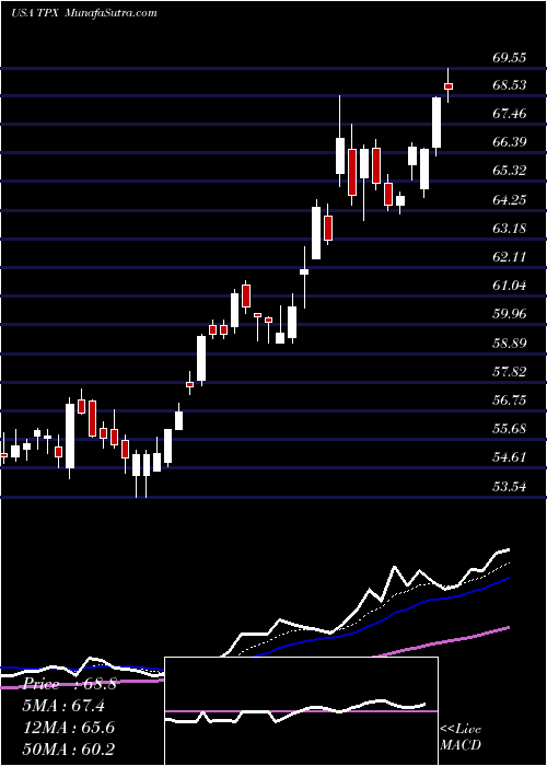  Daily chart TempurSealy