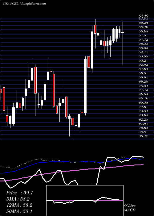  weekly chart VericelCorporation