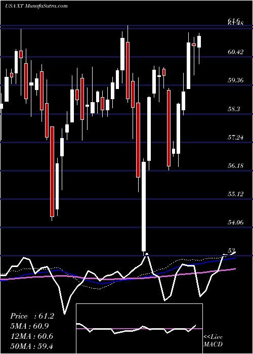  weekly chart IsharesExponential