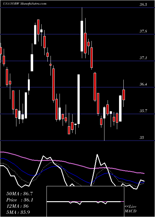  Daily chart The York Water Company