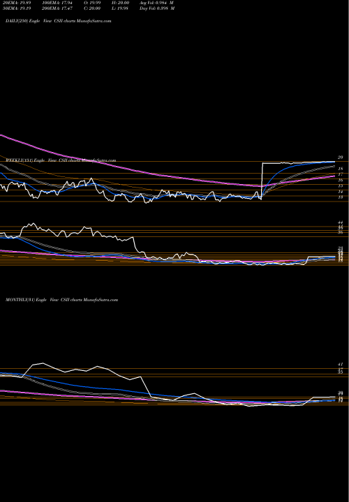 Trend of Cardiovascular Systems CSII TrendLines Cardiovascular Systems, Inc. CSII share USA Stock Exchange 