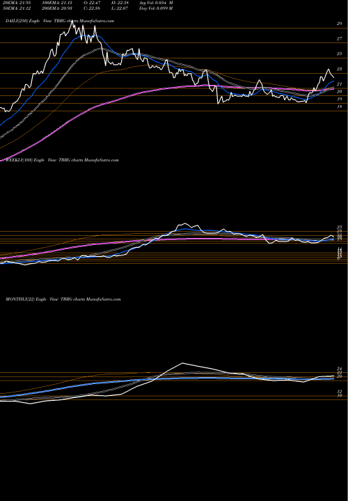 Trend of Thunder Bridge TBRG TrendLines Thunder Bridge Acquisition, Ltd. TBRG share USA Stock Exchange 